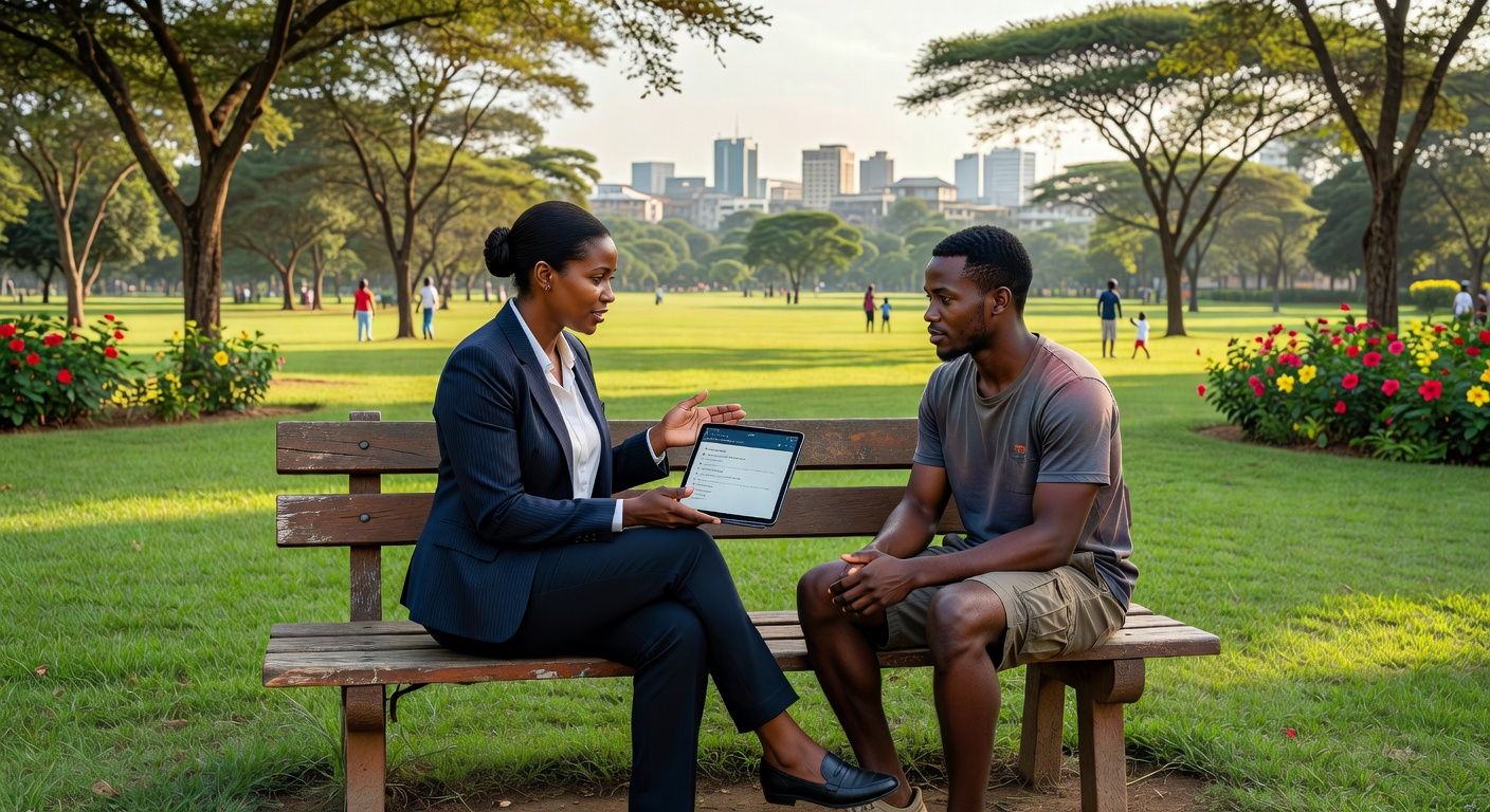 Outdoor coaching session in Uganda